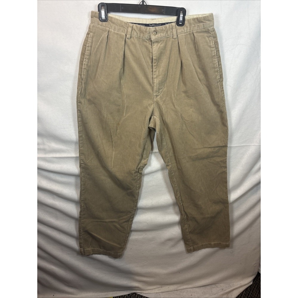 VTG Polo Ralph Lauren Hammond Mens 33x29 Beige Corduroy Cords Baggy‎